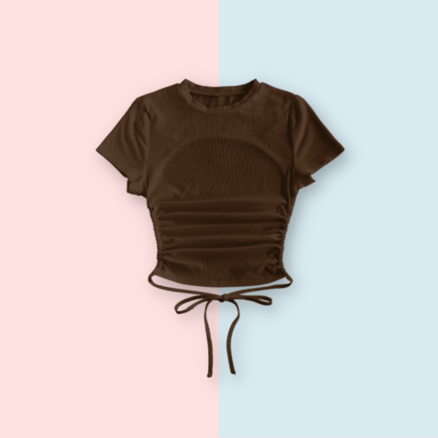 Camiseta básica cafe - M
