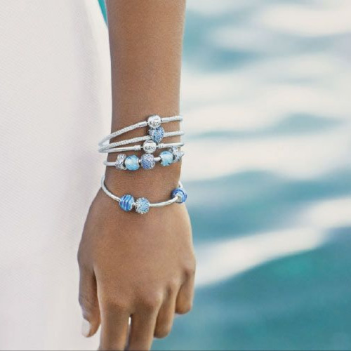 Pulseras de Oro blanco