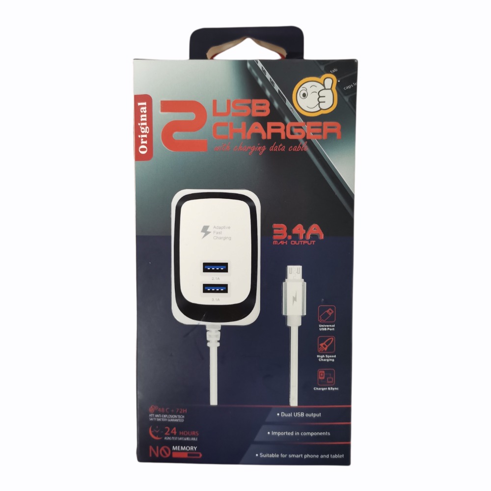 Cargador iPhone 2 USB CHARGER