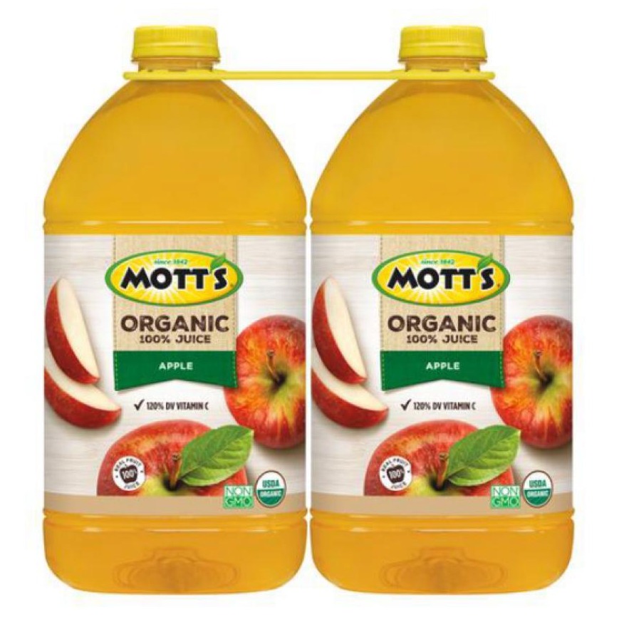 Jugo de manzana 100% orgánico Mott's 2UNI 3.78L
