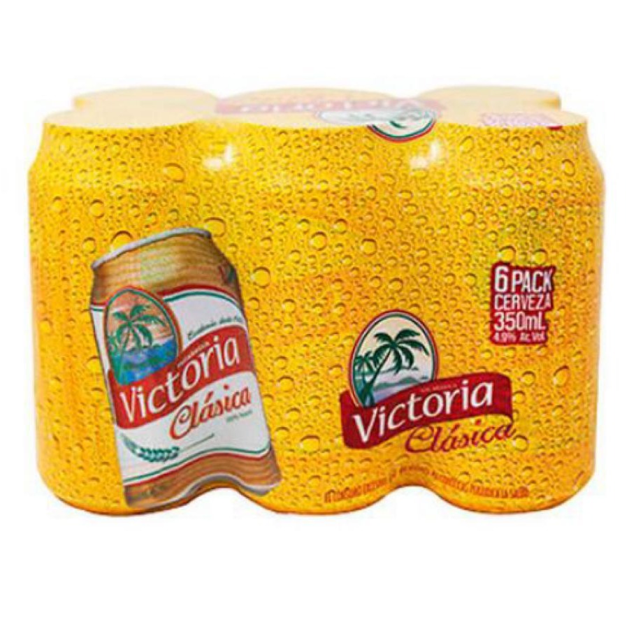 Victoria cerveza en lata 6UNI 350ML