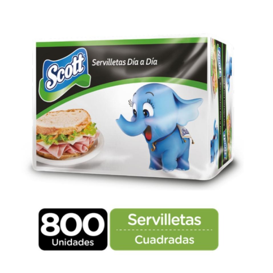 Scott Servilleta cuadrada 800 UNI