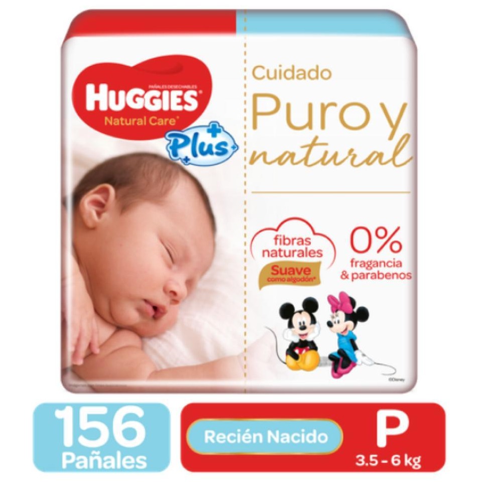 Pañales Huggies Talla P 156 UNI