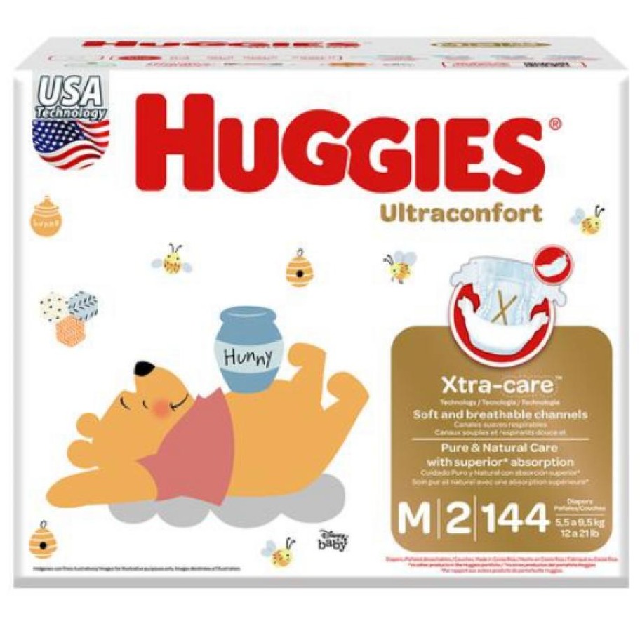 Pañales Huggies talla M / 144 UNI