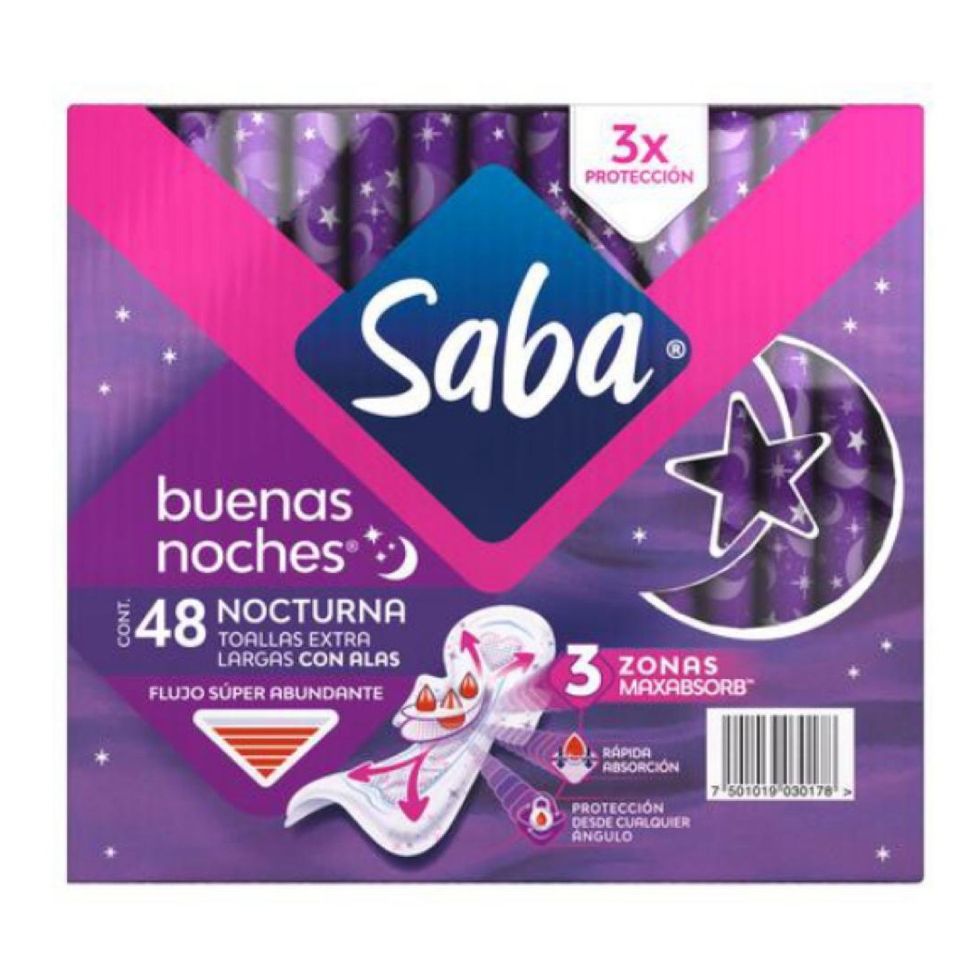 Toallas femeninas Saba 48 UNI