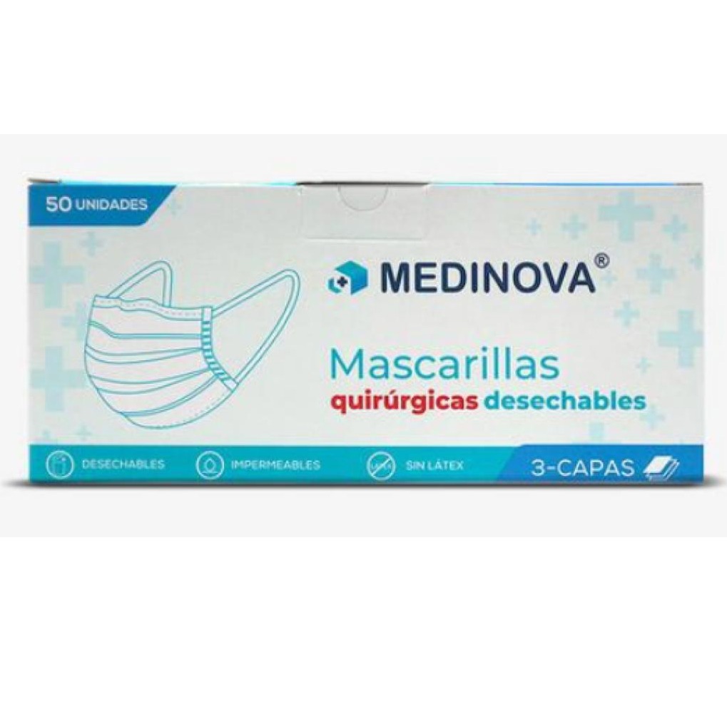 Mascarilla antimicrobial quirúrgica 50 UNI 