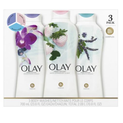 Gel de ducha Outlast Olay Fresh 3 UNI / 697 ml