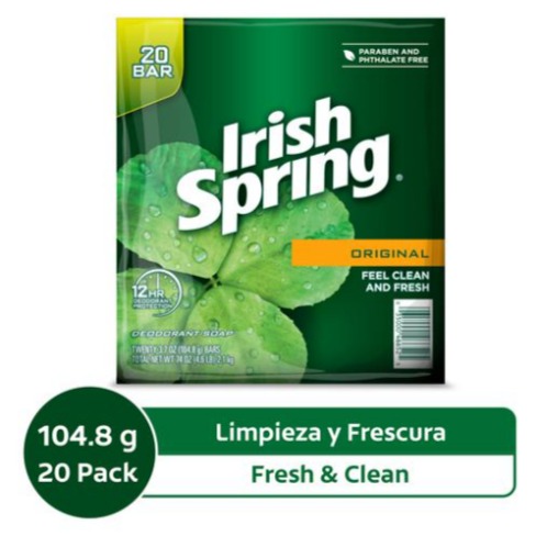 Jabón original Irish Spring 20 UNI / 3.75 oz