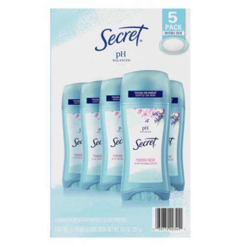 Desorodante en barra para mujer Secret 5 UNI / 59 grs