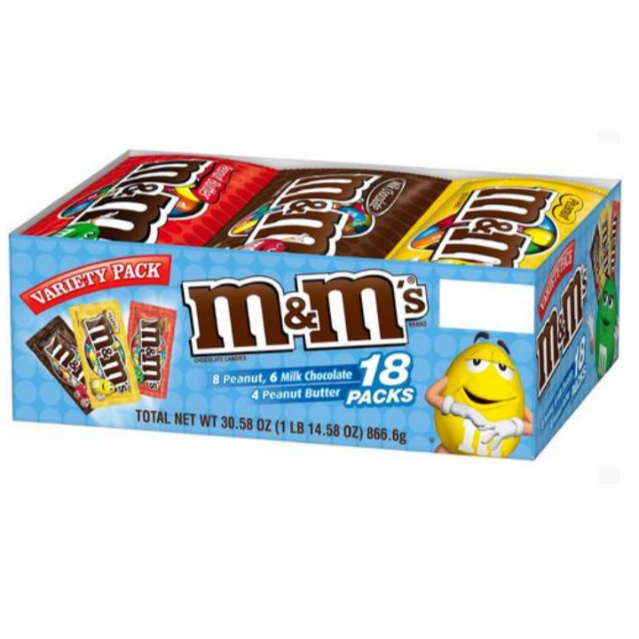 Paquete variado Mars M&M'S 18 UNI 