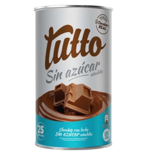Chocolate sin azúcar Tutto 25 UNI / 9 grs