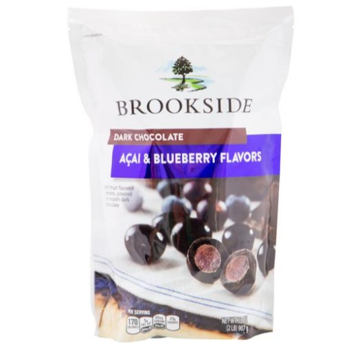 Chocolate negro con acai y arándanos Brookside 907 grs