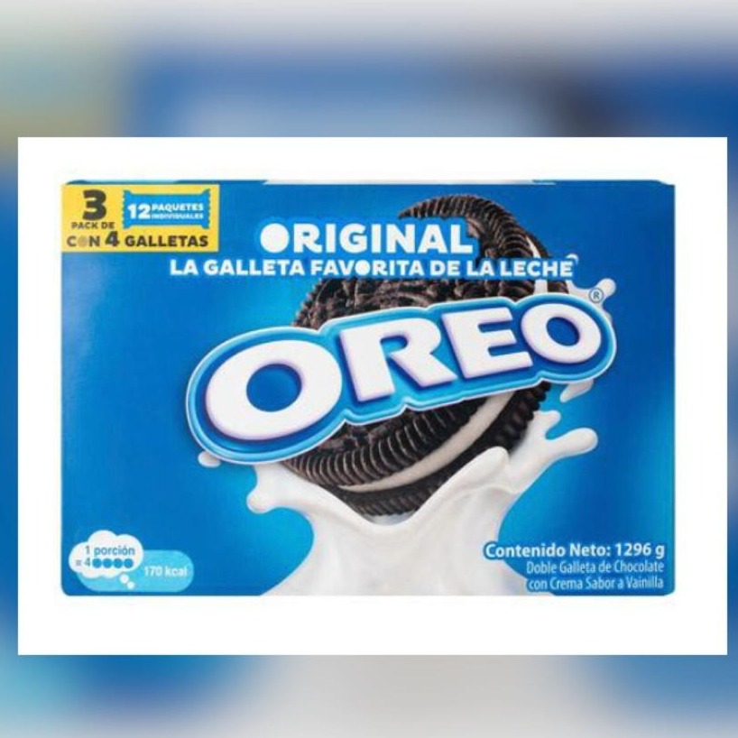 Galleta Oreo original Nabisco 3 pack / 12 UNI 