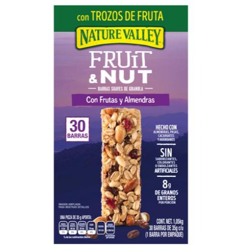 Barra mixta de frutos secos y frutas Nature Valley 30 UNI / 35 grs