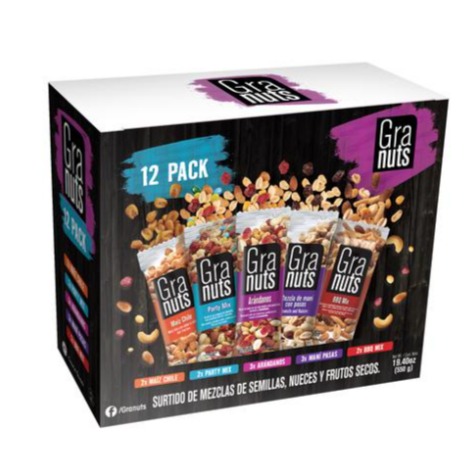 Nueces Surtidas Granuts 12 UNI / 50 grs