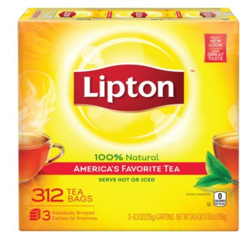 Té Lipton en bolsas 312 sobres