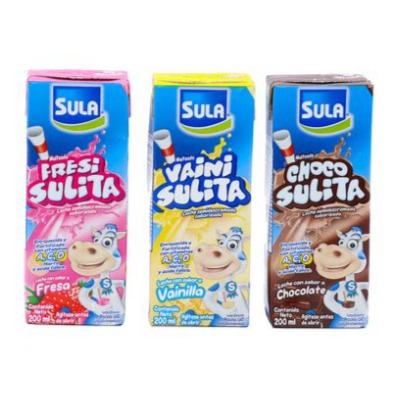 Malteadas Sula surtidas 24 UNI/ 200 ml