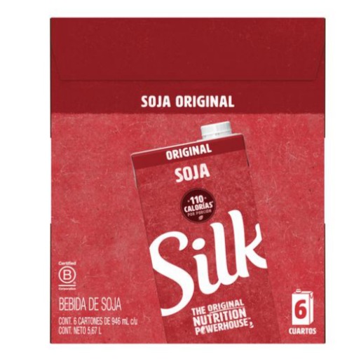 Bebida de Soya sabor original Silk 6 UNI / 32 oz