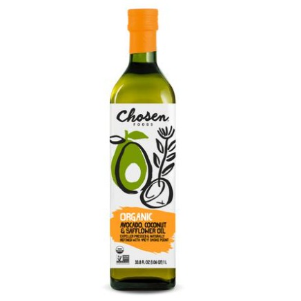 Aceite orgánico de aguacate y coco Chosen Foods 1 Ltr