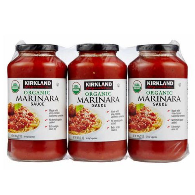 Salsa marinara orgánica Kirkland Signature 3 UNI / 907 ml