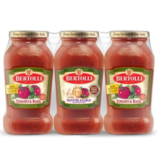 Salsa para pasta Bertolli 3 UNI / 750 ml