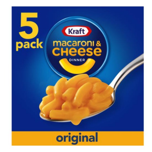Macarrones con queso Kraft 5 UNI/  206 grsv