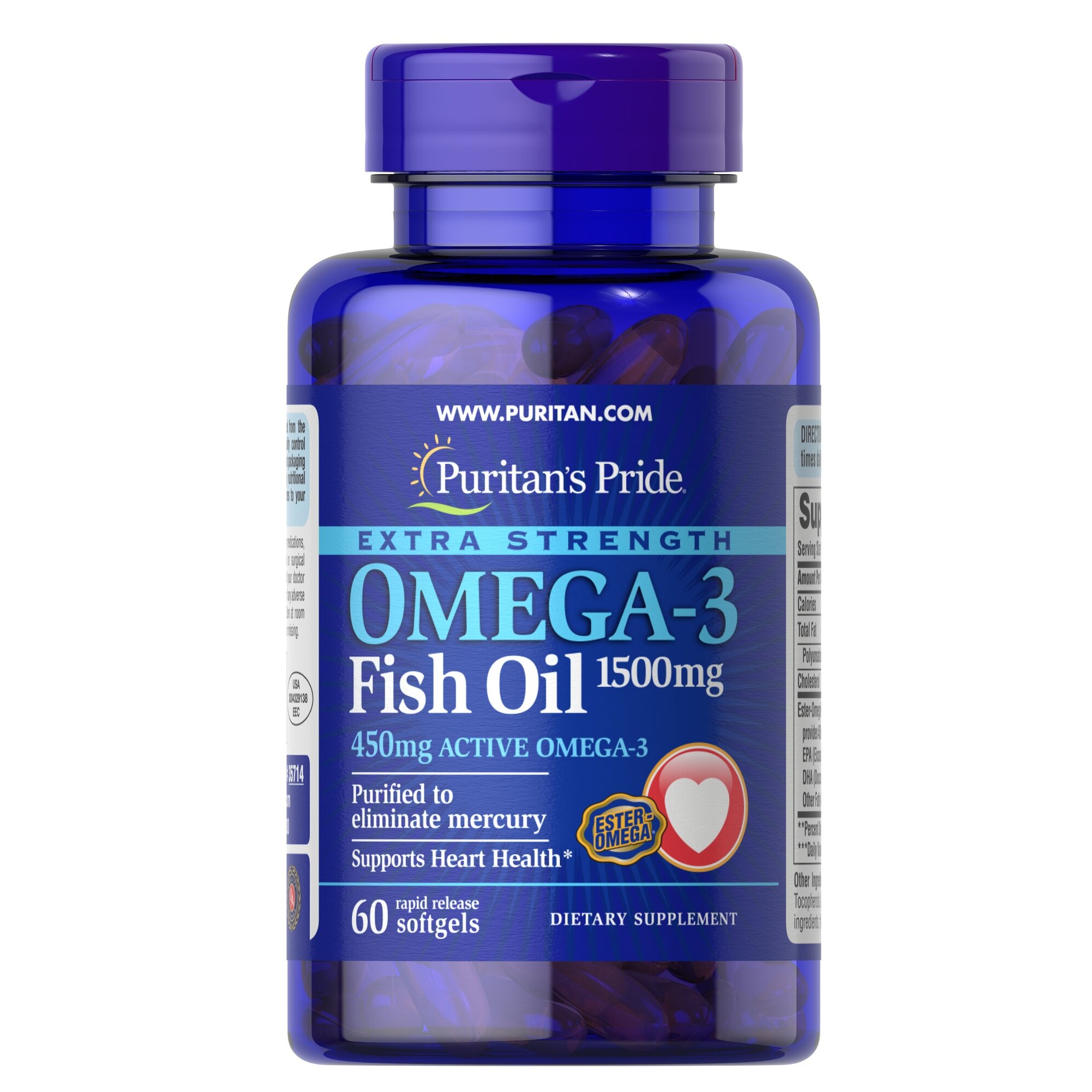 Omega-3 extra fuerte 1500 mg (450 mg Omega-3 activo)
