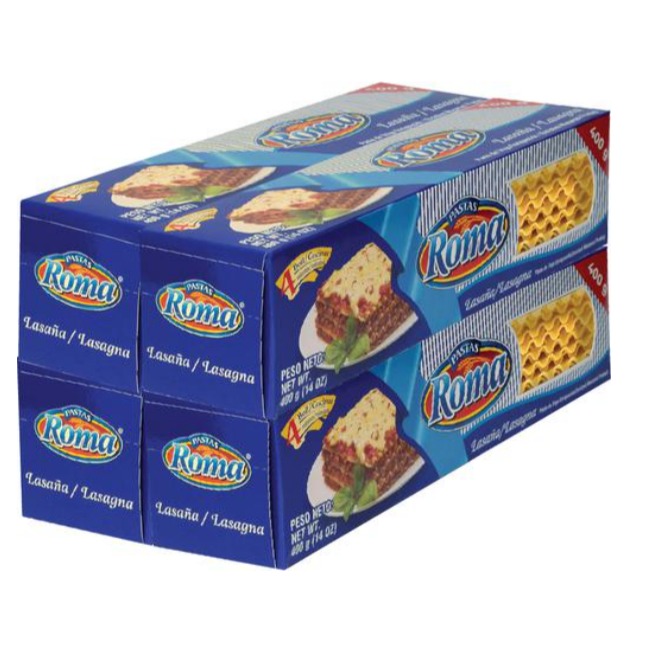 Lasaña Roma 4 UNI / 400 grs