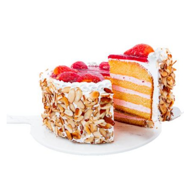 Pastel de fresas y crema