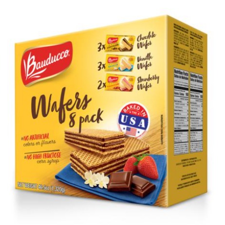 Galletas Wafers Bauducco surtidas 8 UNI / 165 grs
