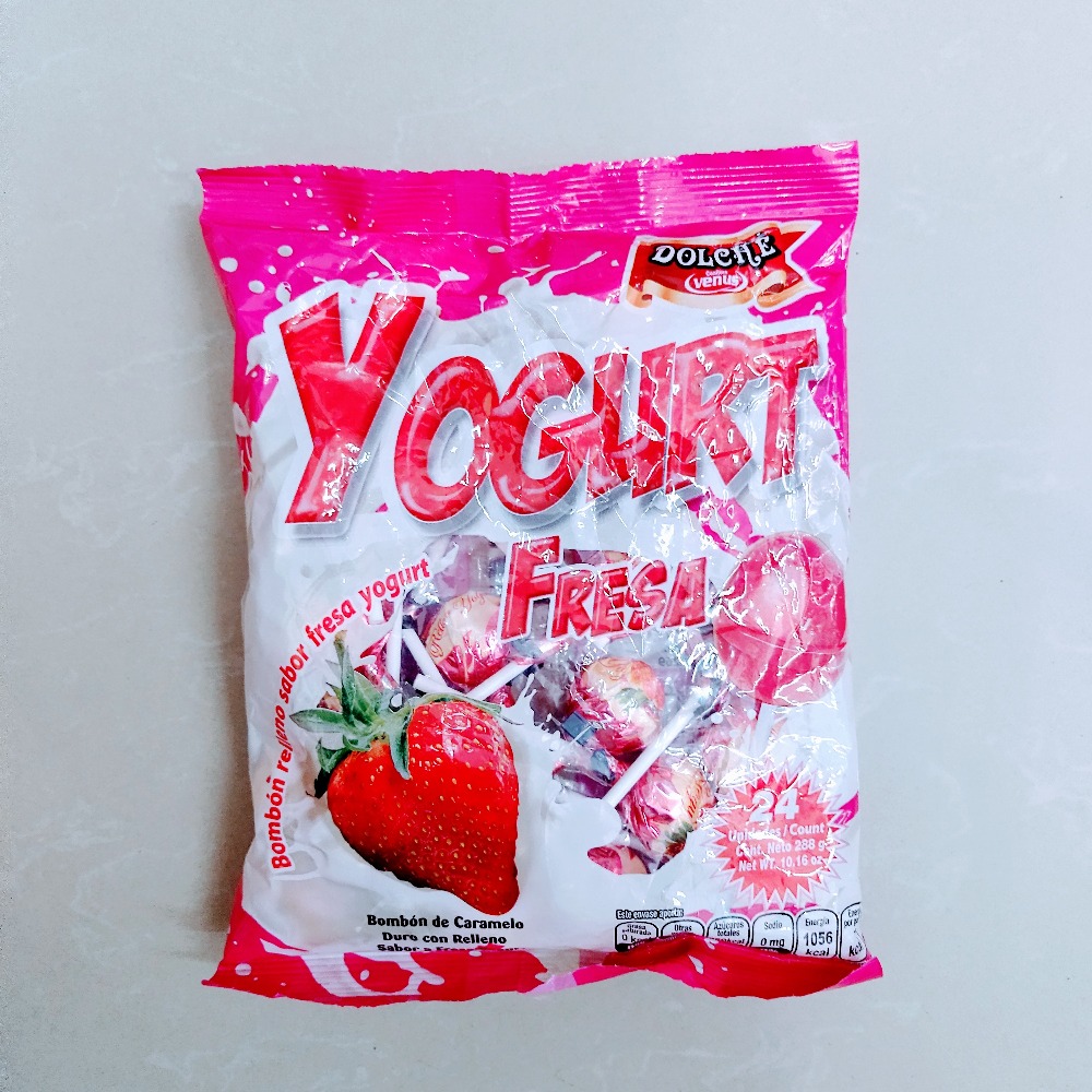 Bombón yogurt fresa venus 24 UNI 