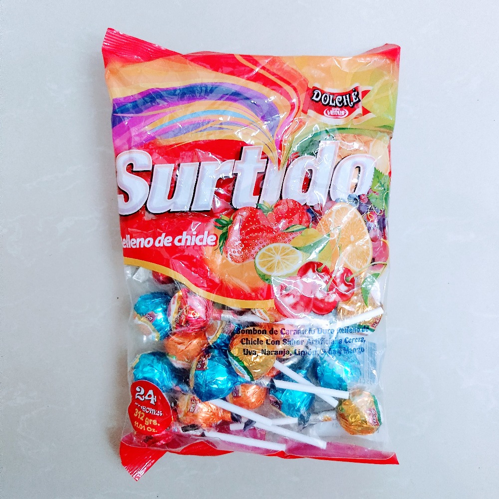 Bombón Surtido relleno de chicle Venus 24 uni