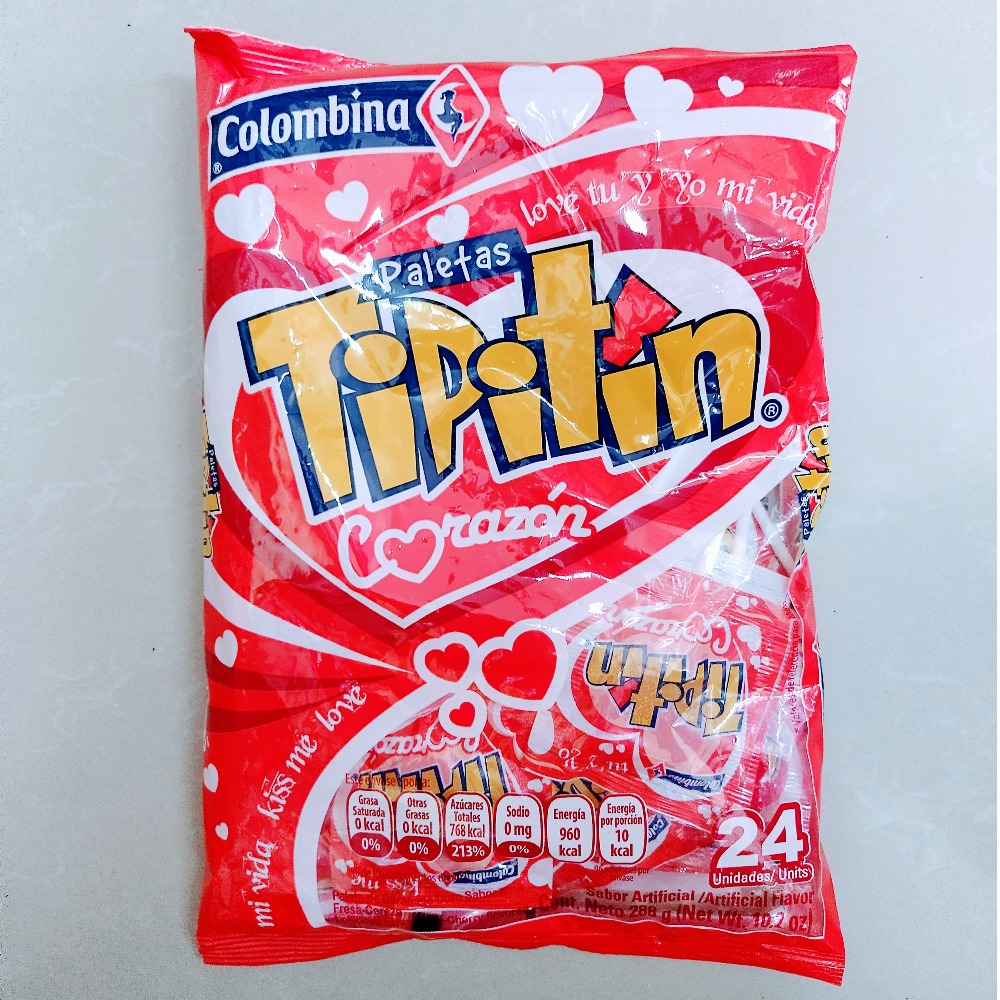 Paleta Tipitin corazón Colombina 24 UNI 