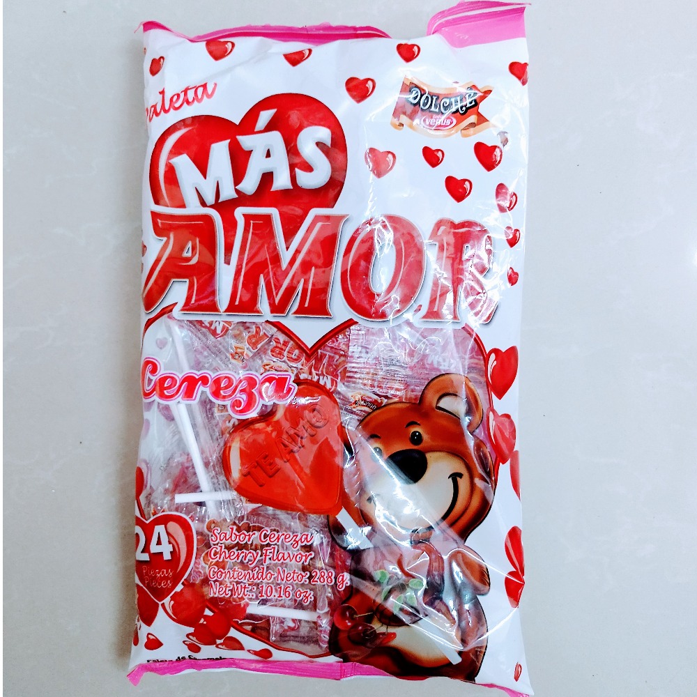 Paleta Mas Amor Cereza Venus 24 uni