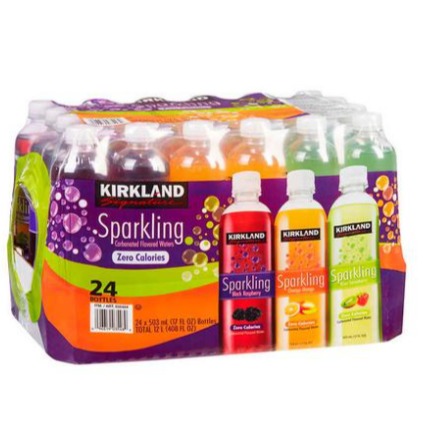 Agua con gas saborizada Kirkland Signature 24 UNI / 503 ml 