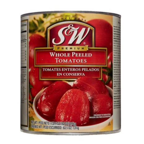 Tomates enteros pelados S&W 102 Oz
