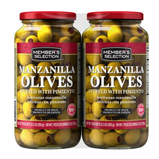Aceitunas manzanilla 2 UNI / 950 grs
