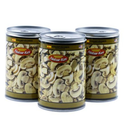 Hongos rebanados Natur 3 UNI / 425 grs