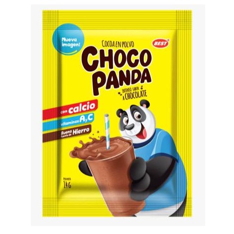 Cocoa en polvo Chocopanda 12 sobres 