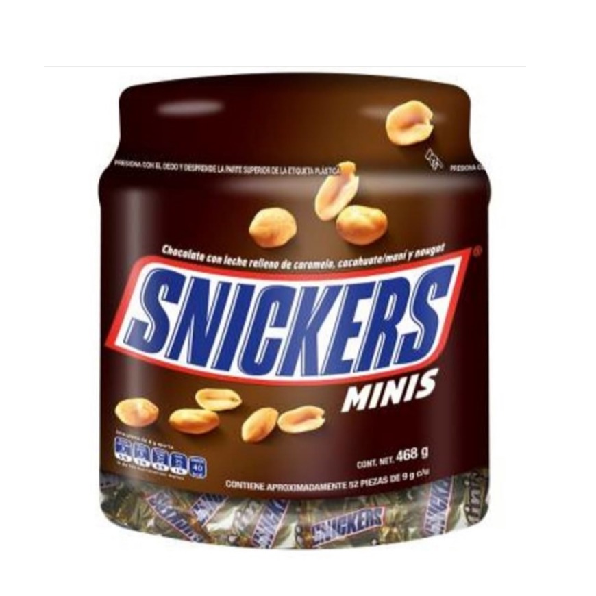 Chocolate Snickers minis pana 52 pzs
