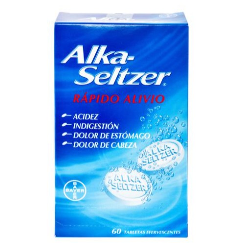 Alka Seltzer antiácido 60 tabletas