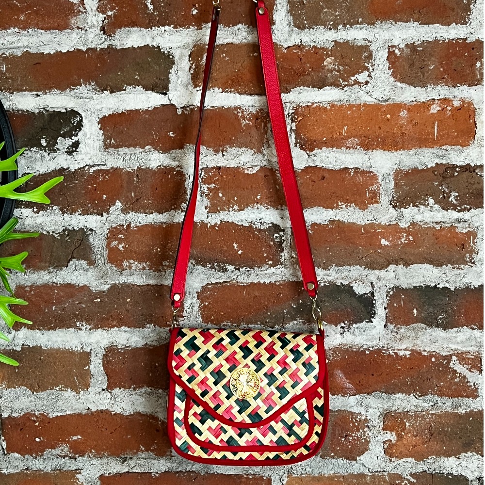Cartera Bandolera Tule Pintada