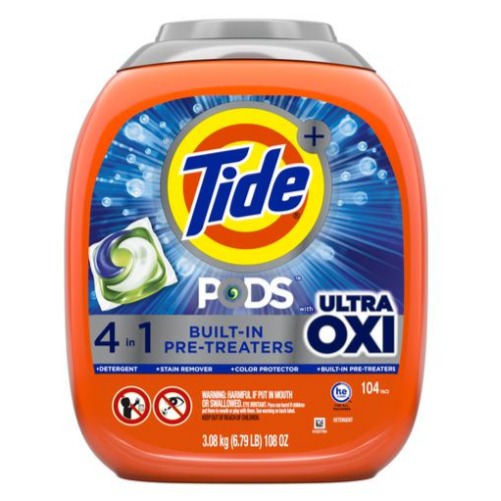 Detergente líquido Tide Pods ultra oxi 108 Oz