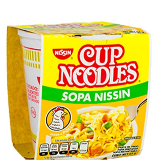 Sopa instantánea Nissin pollo 12 UNI 