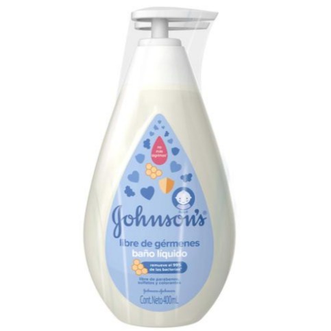 Jabón banco líquido Johnson & Johnson 2 UNI / 400 ml