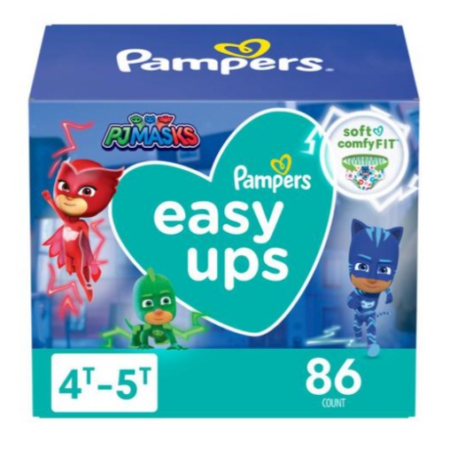 Pañales Easy up talla 4t-5t / 86 uni