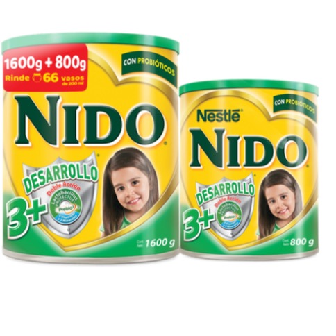 Leche Nido en polvo 3+ 2.4 Kg