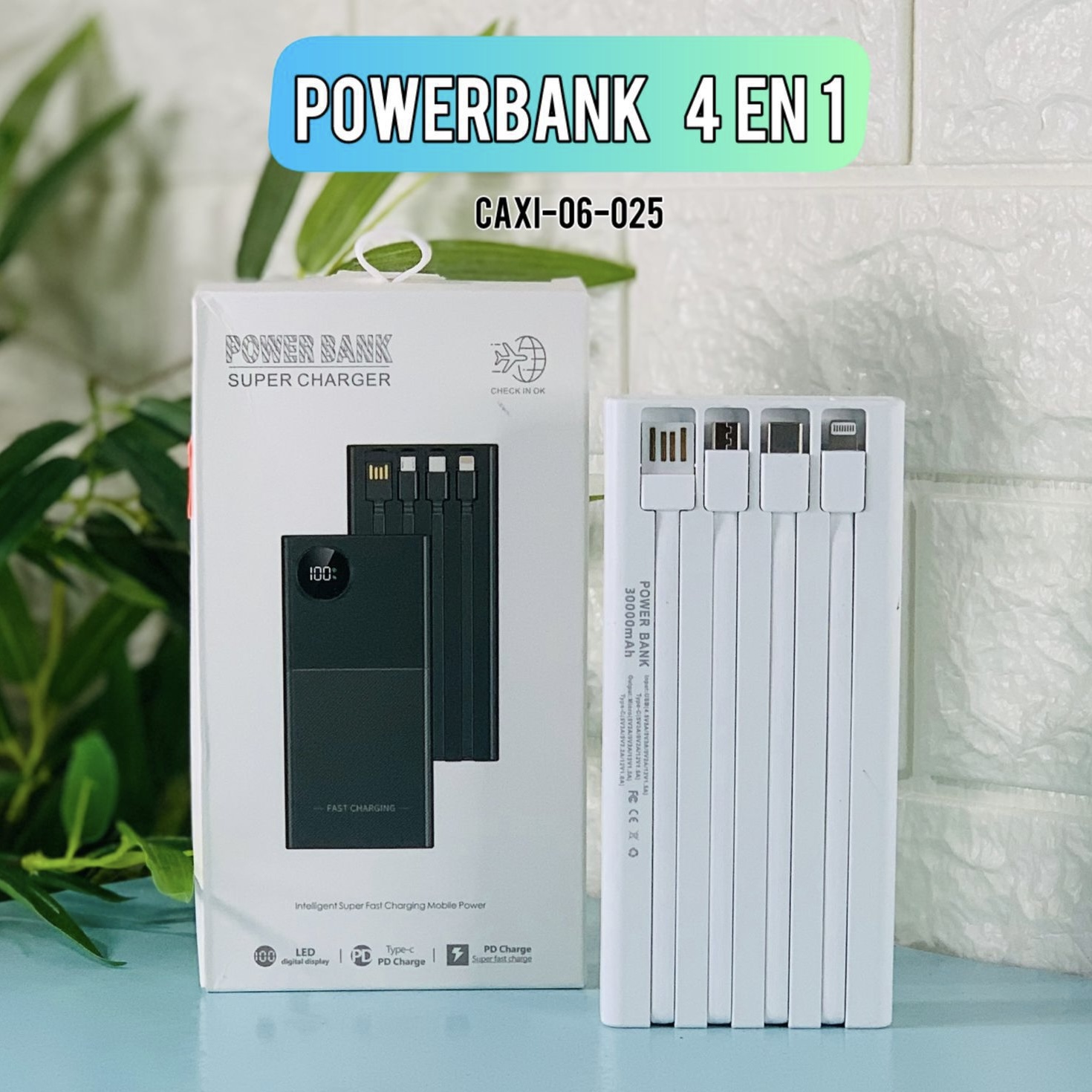POWER BANK 4 EN 1