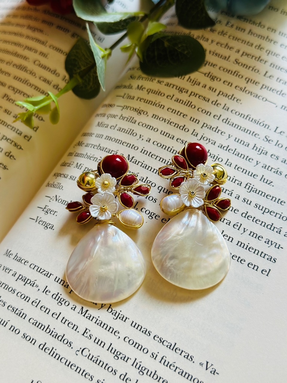 PENDIENTES CONCHA NÁCAR