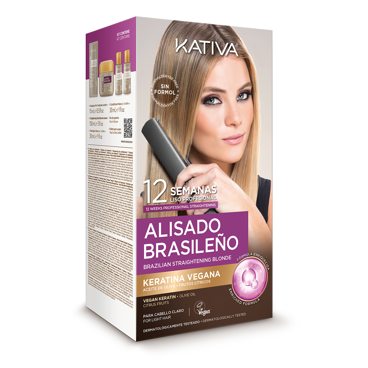 KERATINA VEGANA PARA CABELLO RUBIO KIT